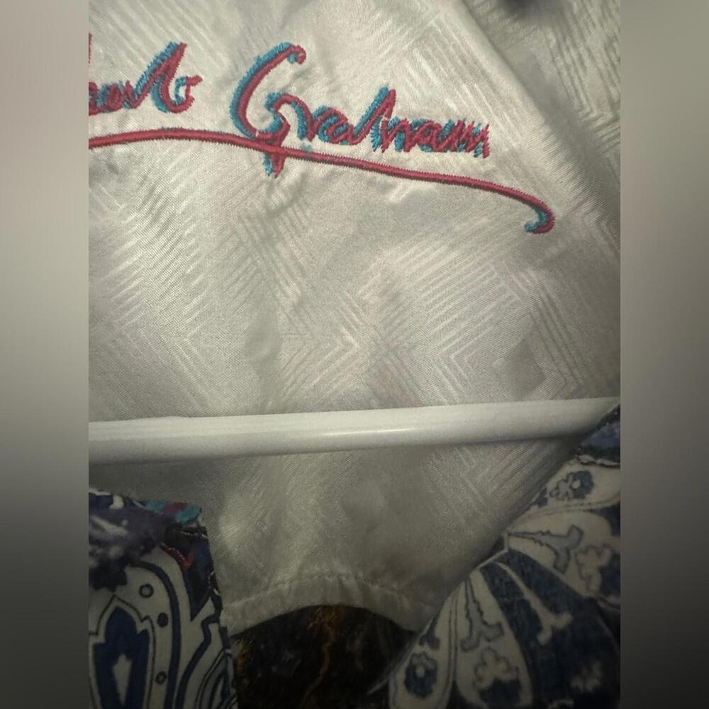 Robert Graham Geometric Button-Down Shirt with Embroidery - Size 2XL - Picture 5 of 8